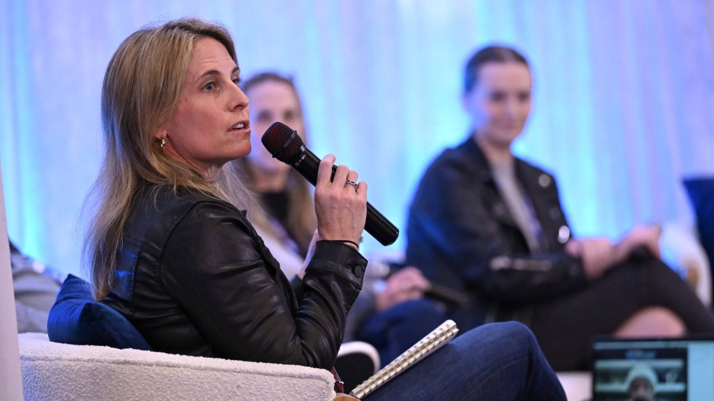 Amy Scheller of Program Productions as moderator for the Operations and Production panel event at the 2025 FestForums conference. Photo courtesy of FestForums. 