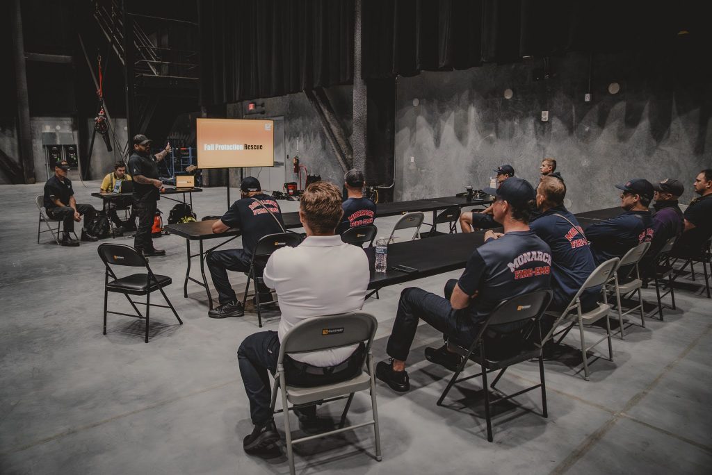 Q&A with Rhino's Rigging & Rope Access Advisor Steve Davis regarding a May, 2025 fall protection rescue demonstration for the Monarch, MO Fire Protection Services.