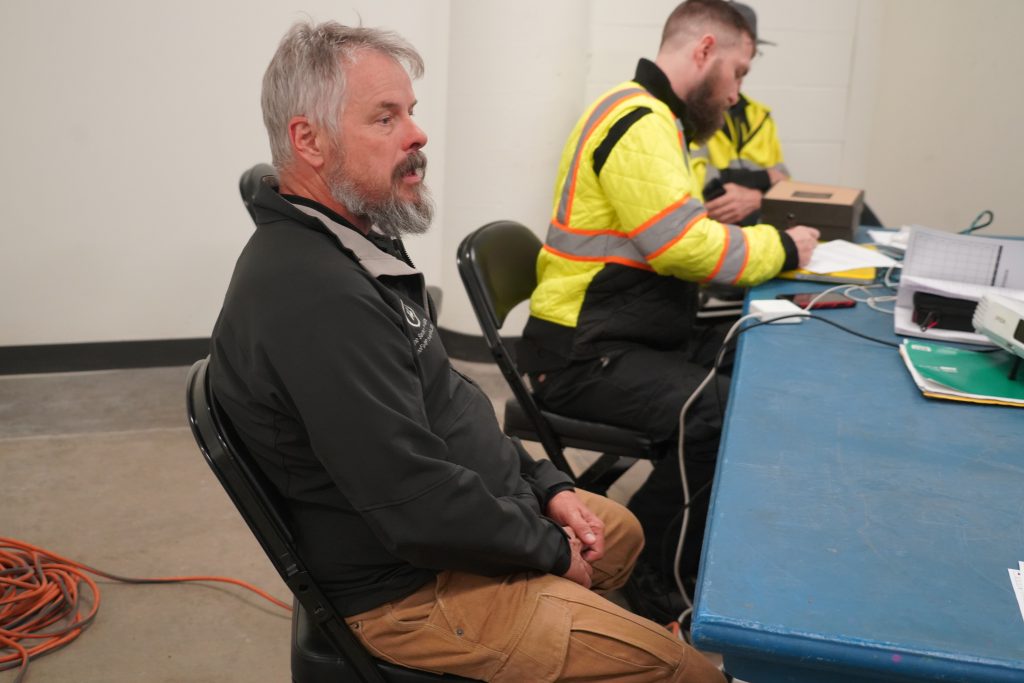 Matt Hudson teaching a Safety Supervisor training course to Rhino Northwest employees.