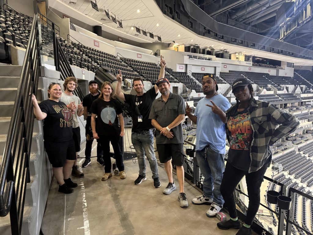 Spotlight training at KSE Ball Arena in Denver.