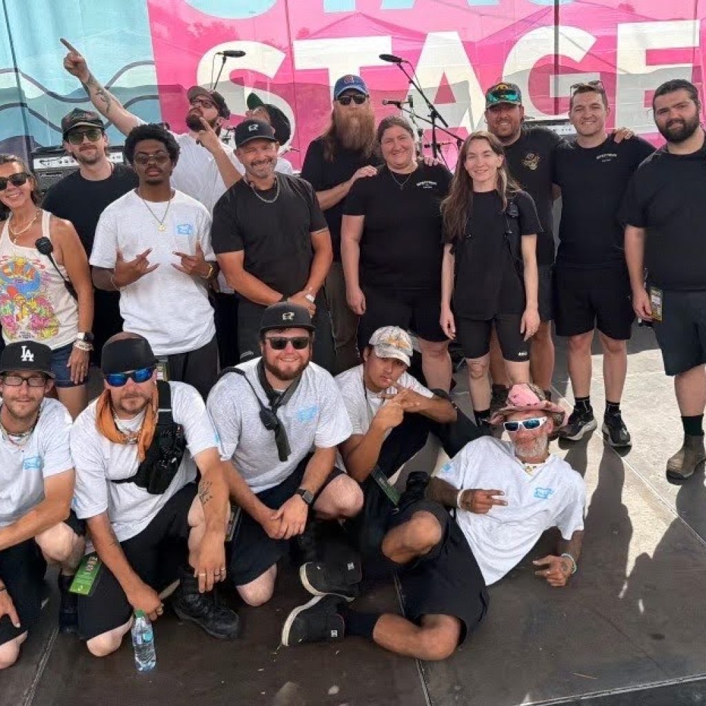 Rhinos from the Tennessee office on site in June, 2026 for the 53rd Annual CMA Fest. We provided hands for 5 stages, including Riverfront Stage. Over 100,000 people come to Nashville for this festival.